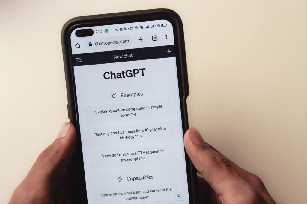 Using ChatGPT on a phone for everyday searches or special researches.