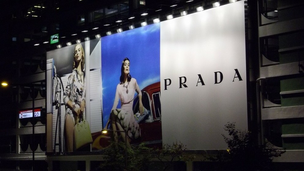 A bilboard for Prada