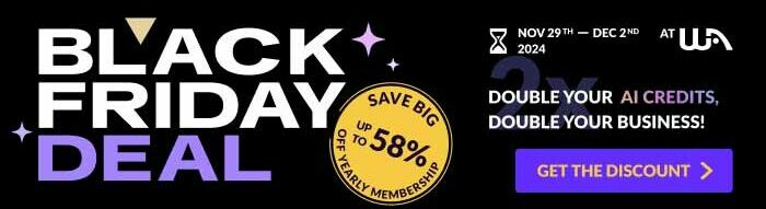 Wealthy Affiliate Black Friday Special